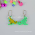 Dinosaure forme souple Pvc pendentif / cintre avec chaîne à billes